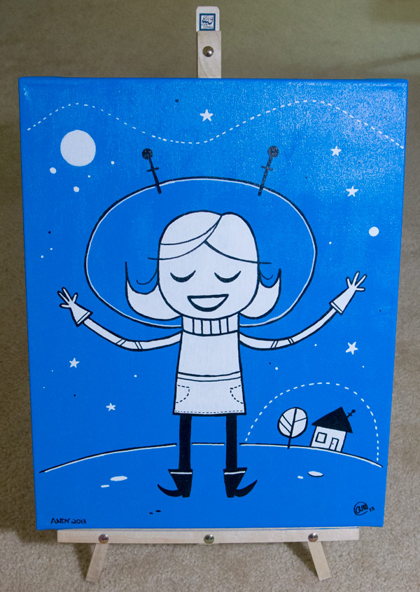 (She is) Lost in Space original art by Andy McNally