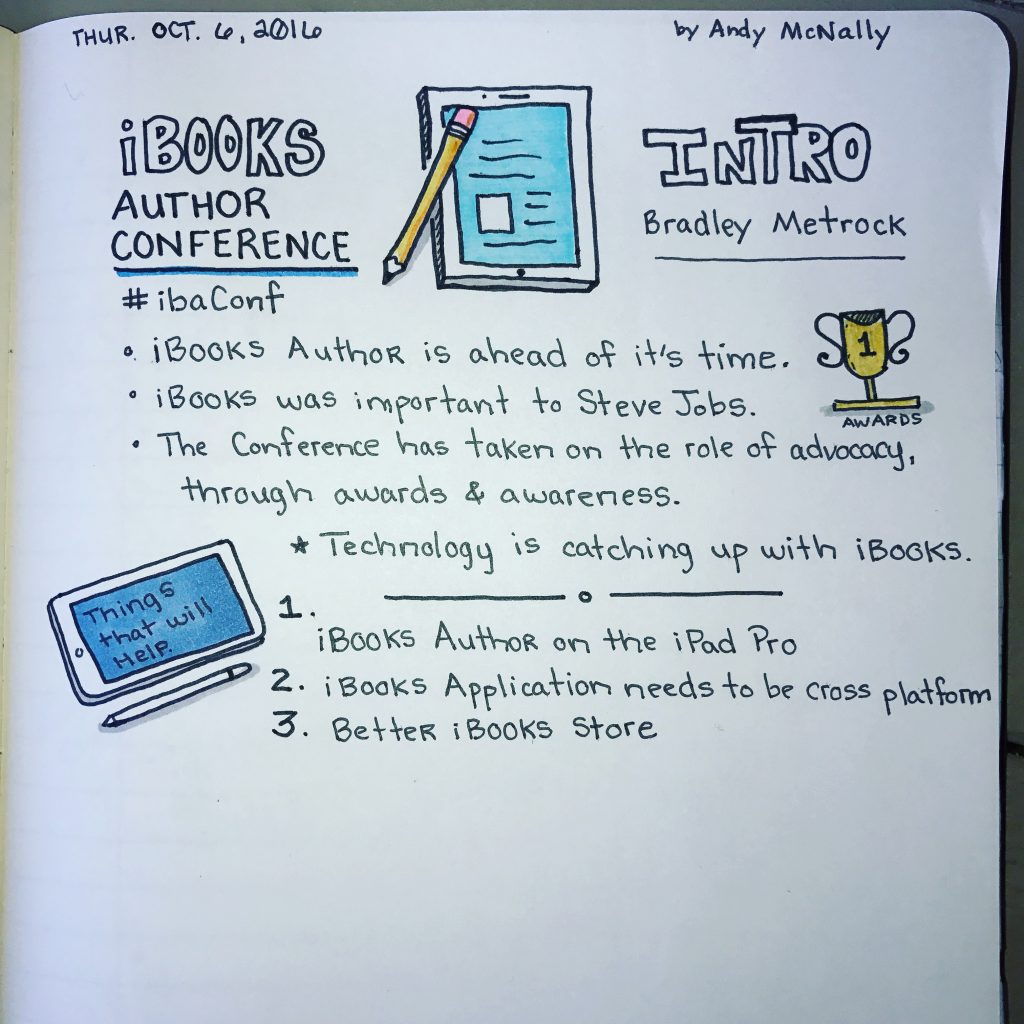 iBooks Author Conference Introduction sketchnotes