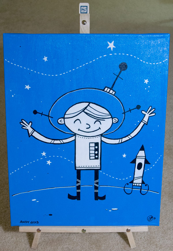 (He is) Lost in Space original art by Andy McNally
