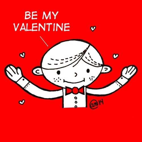 be my valentine illustration