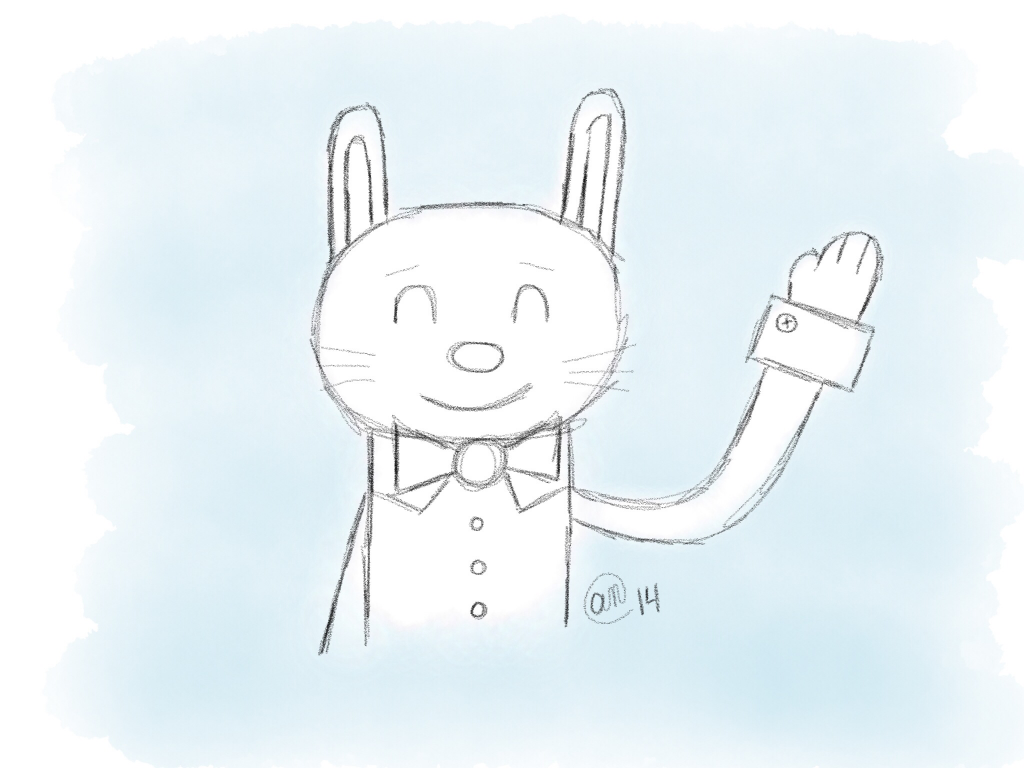 Harvey the Bunny sketch